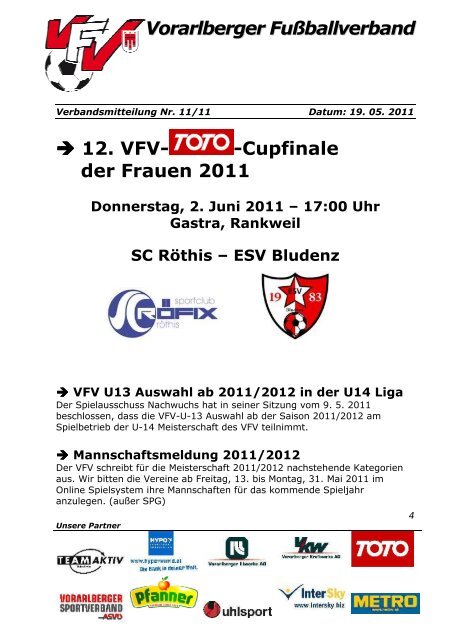 Vorarlberger Fußballverband - VFV