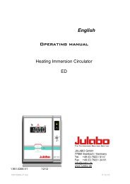 Operating Manual - Julabo