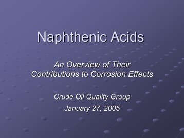 Naphthenic Acids - Coqa-inc.org