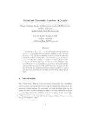 Broadcast Chromatic Numbers of Graphs 1 ... - ResearchGate