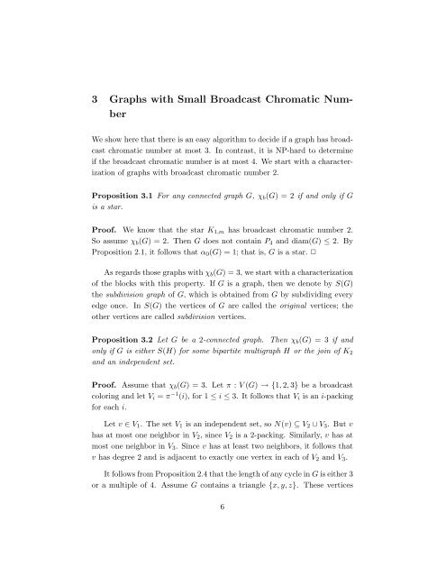 Broadcast Chromatic Numbers of Graphs 1 ... - ResearchGate