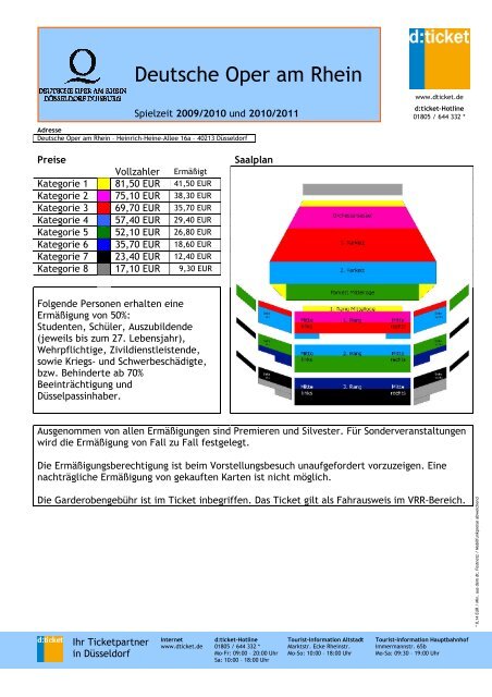 Deutsche Oper am Rhein - D-Ticket
