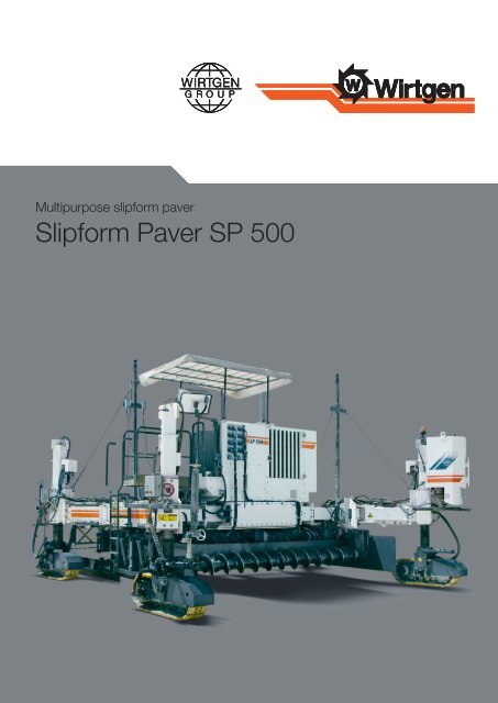 Slipform Paver SP 500 - Wirtgen GmbH