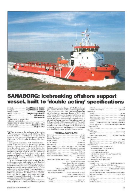 Review 'Sanaborg' in Significant Small Ships 2012 - Conoship