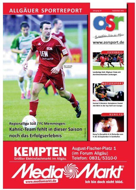 ASR Sport Ausgabe September 2011 - Allgäu Sport Report