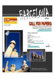 4th International Conference on Diffusion in Solids and Liquids SPAIN