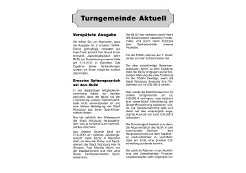 TGWH-Echo April / Mai / Juni 2012 - Turngemeinde Würzburg ...