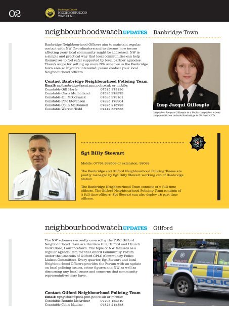 Neighbourhood Watch Newsletter - Police Service of Northern Ireland