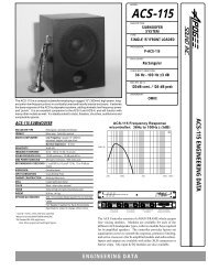 acs main frame loudspeaker controller - Apogee Sound