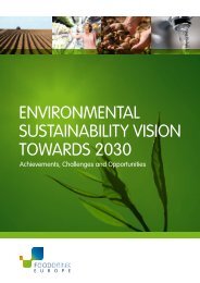 FoodDrinkEurope - Environmental Sustainability Vision Towards 2030