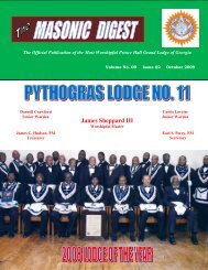 October 2009 - Prince Hall Grand Lodge of Georgia