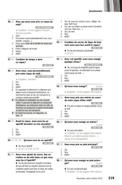 BaromÃ¨tre santÃ© nutrition 2002 - Inpes