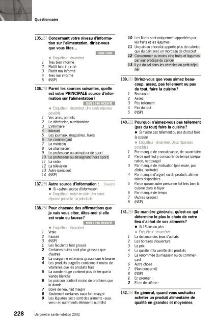 BaromÃ¨tre santÃ© nutrition 2002 - Inpes