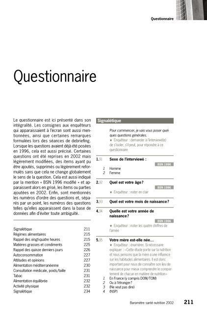 BaromÃ¨tre santÃ© nutrition 2002 - Inpes