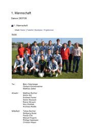 1. Mannschaft - FC Heimertingen