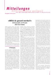 «Willst du gesund werden?» - Anthroposophische Gesellschaft in ...