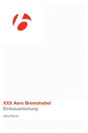 XXX Aero Bremshebel Einbauanleitung - Bontrager