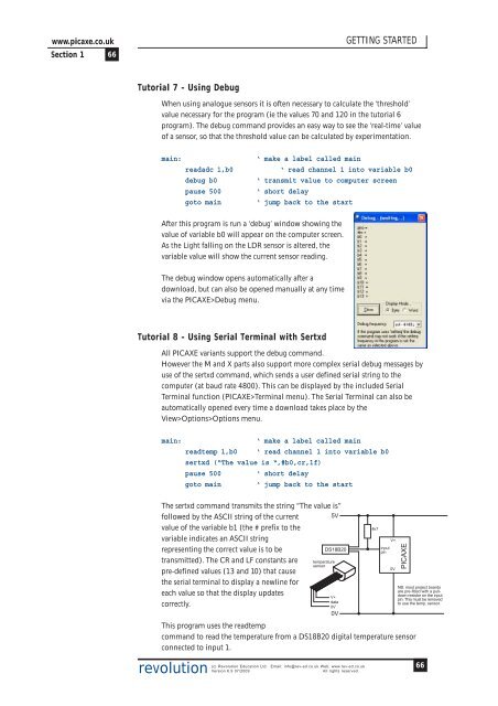 PICAXE Manual Section 1 - TechnoPujades - Free