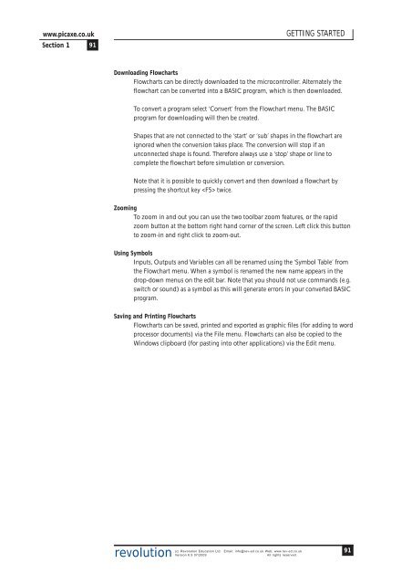 PICAXE Manual Section 1 - TechnoPujades - Free