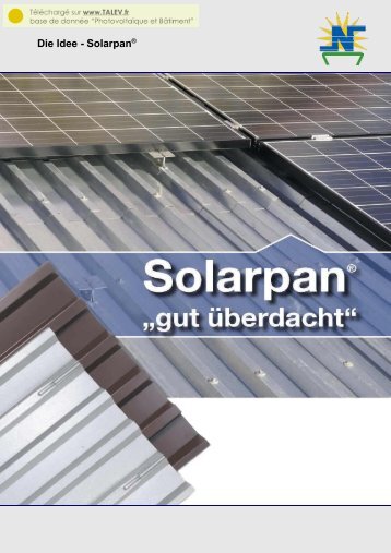 Die Idee - Solarpan - "gut Ã¼berdacht" - TALEV