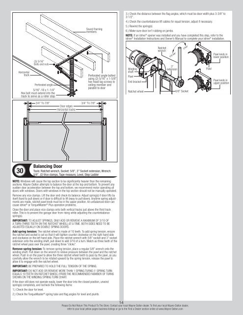 TorqueMaster Plus Standard Lift - Wayne Dalton