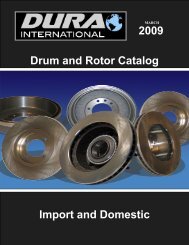 DuraGo BS796 Parking Brake Shoe Dura International DuraGo BS796 Parking Brake Shoe Dura International