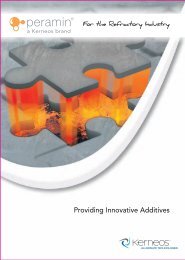 Providing Innovative Additives - SECAR®, solutions for refractories