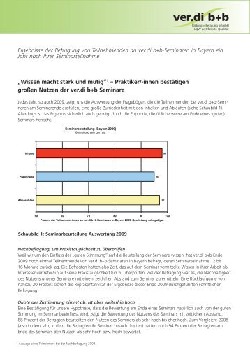 Auswertung der Befragung (pdf-Datei) - ver.di b+b