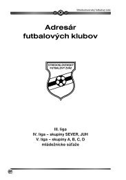 Kluby - Stredoslovenský futbalový zväz