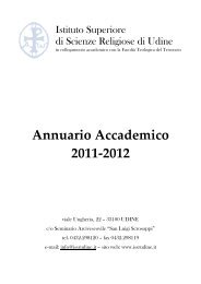 Annuario Accademico 2011-2012 - Issrudine.it