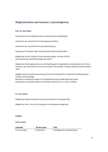 (FWB) 2011 - Deutsche UniversitÃ¤t fÃ¼r Weiterbildung