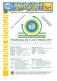 Freiluftmesse am 2. und 3. Oktober 2011 - der Gemeinde Bösingen
