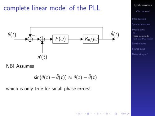 Synchronization - Digital Communication Chapter 6 & 7 - Unik