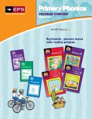 Primary Phonics - School SpecialtyâLiteracy and Intervention