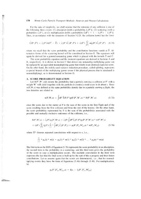 Monte Carlo Particle Transport Methods: Neutron and Photon - gnssn