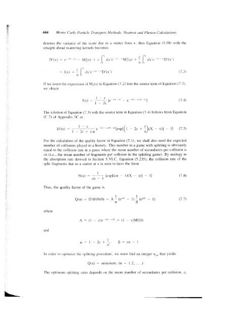 Monte Carlo Particle Transport Methods: Neutron and Photon - gnssn