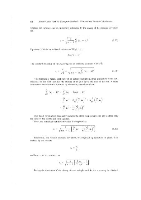 Monte Carlo Particle Transport Methods: Neutron and Photon - gnssn