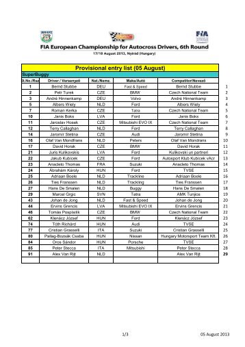 Divisionen, .pdf - Autocross-EM