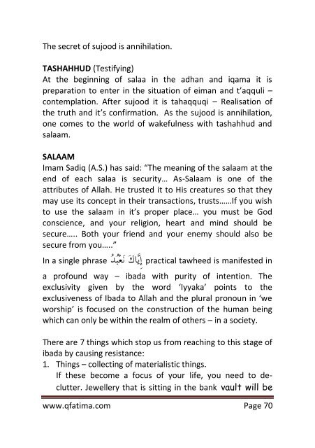 Suratul Fatiha - Hujjat Workshop