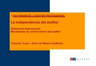 LA INDEPENDENCIA DEL AUDITOR RecomendaciÃ³n ComisiÃ³n UE ...