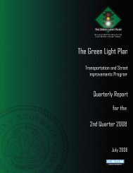 Green Light Plan 2008 2nd Quarter Report - The Green Light Plan