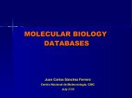 Molecular Biology Databases - CNB - Protein Design Group