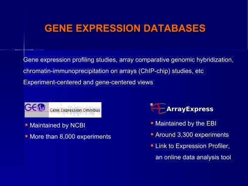 Molecular Biology Databases - CNB - Protein Design Group