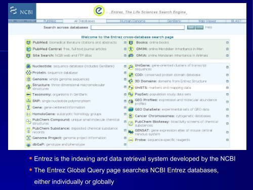 Molecular Biology Databases - CNB - Protein Design Group