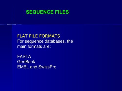 Molecular Biology Databases - CNB - Protein Design Group