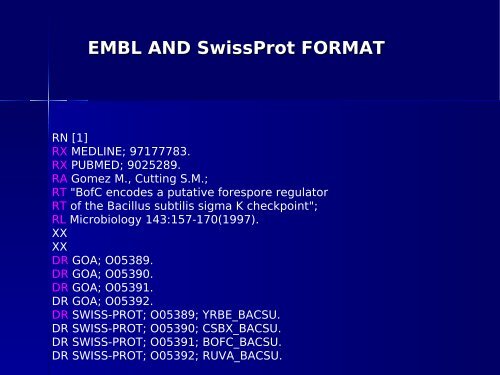 Molecular Biology Databases - CNB - Protein Design Group