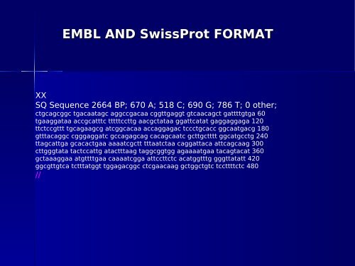 Molecular Biology Databases - CNB - Protein Design Group