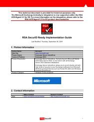 RSA SecurID Authentication