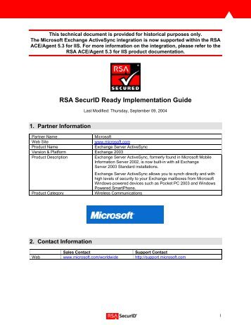 RSA SecurID Authentication