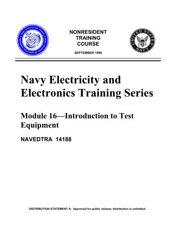 Navy Electricity and Electronics Training Series - Historic Naval ...